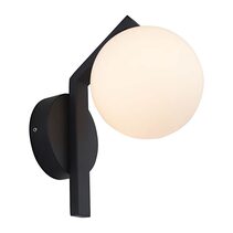 Rayna IP Rated 1 Light Wall Light Black - RAYN1WBLK