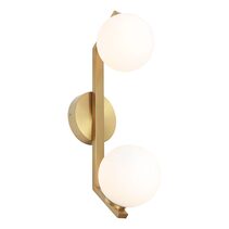 Rayna IP Rated 2 Light Wall Light Gold - RAYN2WGLD