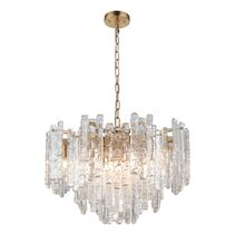 Riviera 10 Light Pendant Gold - RIVI10PGLD