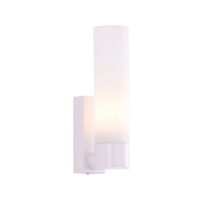 Vara Interior Tubular Up Opal Glass Wall Light White - VARA6