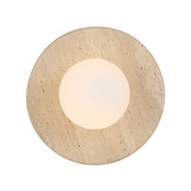 Varon Wall Light Beige Travertine / Opal Matt - VARON WB-BEOM