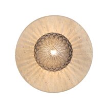 Varon Wall Light Beige Travertine / Smoke Tear - VARON WB-BESMT