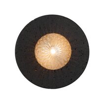 Varon Wall Light Black Travertine / Amber - VARON WB-BKAMT