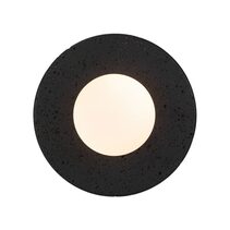 Varon Wall Light Black Travertine / Opal Matt - VARON WB-BKOM