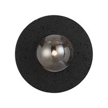 Varon Wall Light Black Travertine / Smoke - VARON WB-BKSM