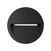 ZAC-PRO-5-12/24V-RND 5W LED 12V ~ 24V DC Recessed Step Light Black / Tri-Colour - 10317