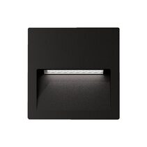 ZAC-PRO-5-240V-SQR 5W LED Recessed Step Light Black / Tri-Colour - 10312