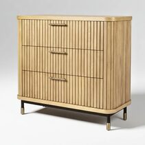 Sophia Oak 3 Drawer Chest Natural - 33485