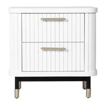 Sophia Bedside Table White - 33788