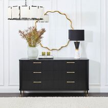 Sophia 6 Drawer Chest Black - 33798