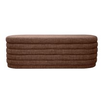 Demi Storage Bench Ottoman Chocolate - 33864