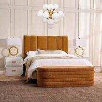 Demi Storage Bench Ottoman Mustard - 33865