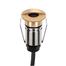 Emit-85 6W 24V DC 36° LED Eyelid Decklight Brushed Brass / RGBW - 10237