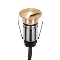 Emit-85 6W 24V DC 36° LED 2-Way Decklight Brushed Brass / RGBW - 10239