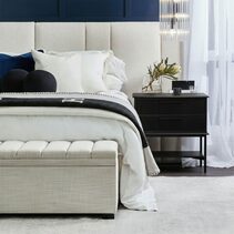 Aimee Bedside Table Large All Black - 33887