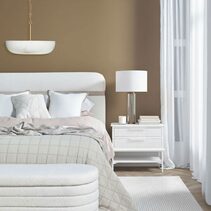 Aimee Bedside Table Large All White - 33888