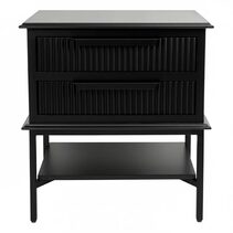Aimee Bedside Table Small All Black - 33889