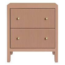 Ariana Bedside Table Large Mocha Mousse - 34014