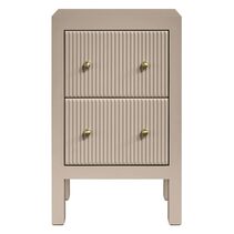 Ariana Bedside Table Petite Beige - 34017