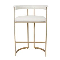 Dino Upholstered Kitchen Stool Range Natural Linen - 34115