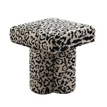Ace Stool Leopard Chenille - 34116