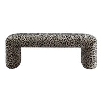 Piper Bench Ottoman Leopard Chenille - 34117