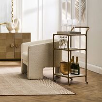 Heston Marble Square Bar Cart - B33336