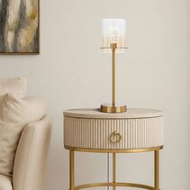 Crevil LED Table Lamp Antique Gold - CREVIL TL-AGAM