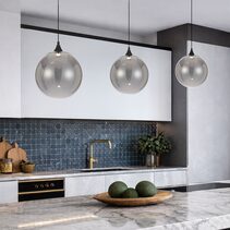 Kupla 1 Light LED Pendant Black / Smoke - KUPLA PE1-BKSM