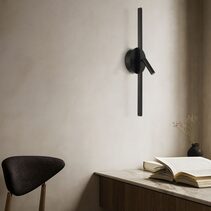 Lenox LED Wall Light Black / Warm White - LENOX WB-BK