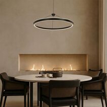 Vantel 80 LED Dimmable Pendant Black / Tri-Colour - VANTEL PE80-BK