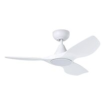 Surf 40" DC Ceiling Fan With 20W Dimmable LED Matt White / Tri-Colour - 20789301