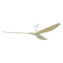 Surf 72" DC Ceiling Fan Matt White / Light Oak - 20789416