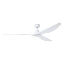 Surf 72" DC Ceiling Fan With 20W Dimmable LED Matt White / Tri-Colour - 20789501