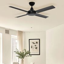 Cairns 52" AC Ceiling Fan Matt Black - 22876/06