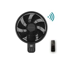 Avalon DC 14" Smart Wall Fan With Remote Control Matt Black - MWFA350M