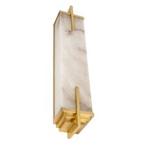 Alabaster LED Small Wall Light Gold - BRIELLA-A1