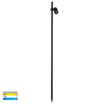 Lille 2.5W CCT LED Garden Spike Bollard Light Black - HV1441T-1-BLK