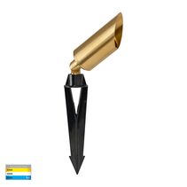 Shawl 5W CCT 12V DC MR16 LED Spike Light Brass - HV1458T-BR