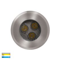 Split 3W CCT 240V LED Round Inground Uplighter Stainless Steel - HV1841T-240V