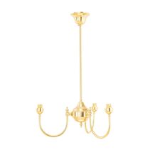Luke 3 Light Pendant Polished Brass Frame Only - LOI3090290