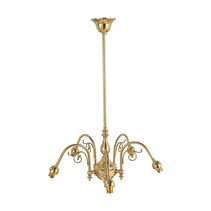 Victoriana 5 Light Pendant Polished Brass Frame Only - LOI3090307