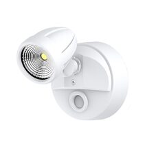 Bandit 12W LED Single Head Polycarbonate Coastal Spotlight White / Tri-Colour - MLXB3451W