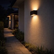 Asker LED Up & Down Wall Light Black - NLYS.5102B