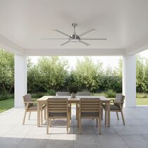 Colossus II 65" 6-Blade DC Ceiling Fan Satin Nickel - 22979/13