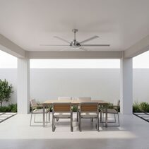 Colossus II 72" 6-Blade DC Ceiling Fan Satin Nickel - 22982/13