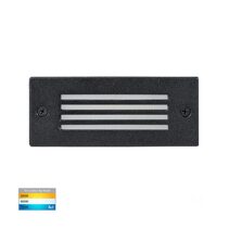 Bata 6W CCT 240V Grill Face LED Brick Light Black - HV3006T-BLK-240V