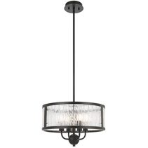 Norel 4 Light Pendant Black - NOREL PE4-BK