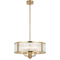 Norel 6 Light Pendant Antique Gold - NOREL PE6-AG