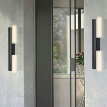 Ostel 1 Light Exterior LED Wall Light Black - OSTEL EX1-BK